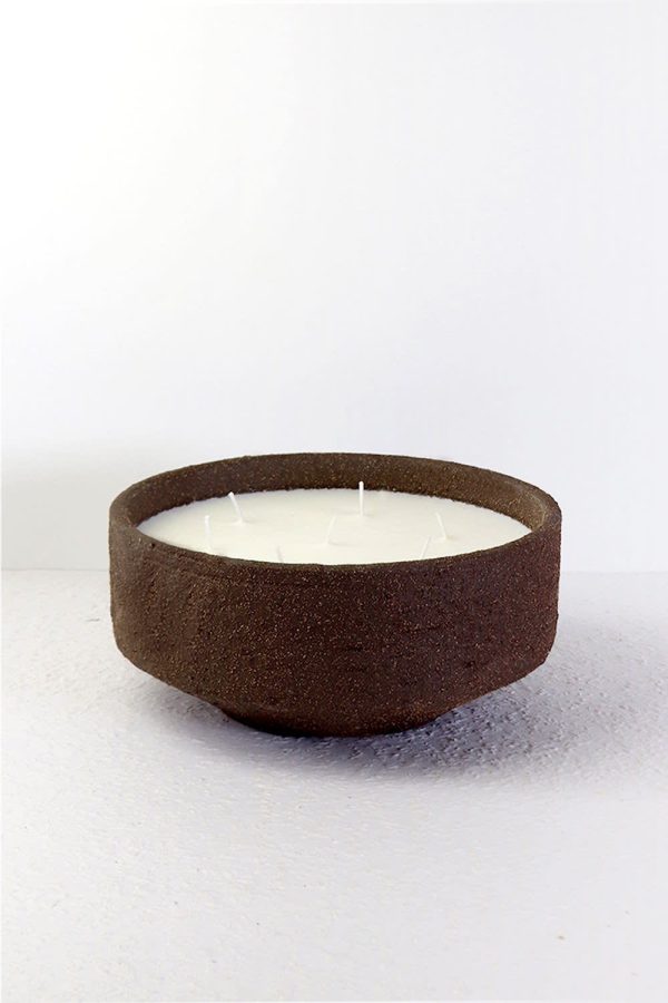 indoor candle scented  - charcoal brown - Large