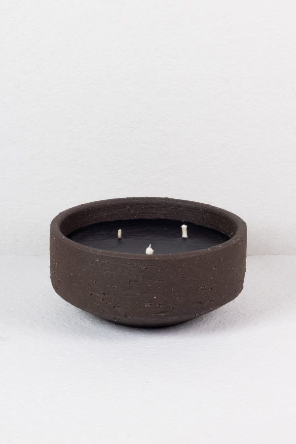 outdoor candle - charcoal brown - Large